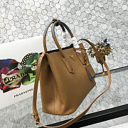 Prada Saffiano Cuir Small Double Leather Bag in Khaki - 2