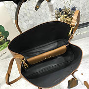 Prada Saffiano Cuir Small Double Leather Bag in Khaki - 3