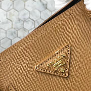 Prada Saffiano Cuir Small Double Leather Bag in Khaki - 4