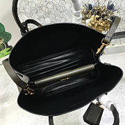 Prada Saffiano Cuir Small Double Leather Bag in Dark Green - 3