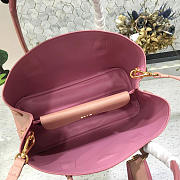 Prada Saffiano Cuir Small Double Leather Bag in Sakura Pink - 4