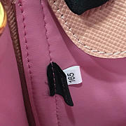 Prada Saffiano Cuir Small Double Leather Bag in Sakura Pink - 3