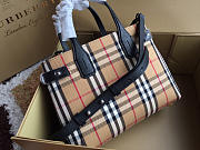 Burberry Tote Vintage Small Handbag in Black - 6