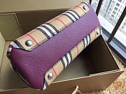 Burberry Tote Vintage Small Handbag in Purple - 3