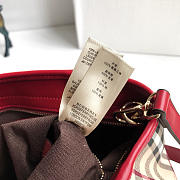 Burberry Original Check Tote Handbag in Red - 2
