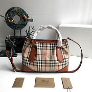 Burberry Original Check Tote Handbag in Brown - 2