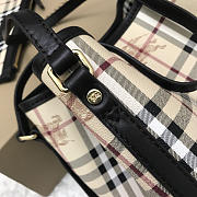 Burberry Original Check Tote Handbag with Black - 2