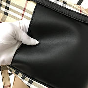 Burberry Original Check Tote small Handbag with Black - 3