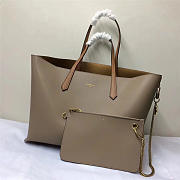 Givenchy original leather shopping handbag in Khaki - 4