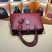 Bottega Veneta Wine Red Handbag 7453 - 3