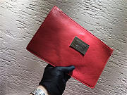 Bottega Veneta sheepskin knitted large shopping bags in Red - 2