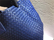 Bottega Veneta sheepskin knitted large shopping bags in Blue - 6