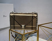 Dior Diorama Cannage Calfskin Bag in Bronze - 1