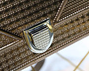 Dior Diorama Cannage Calfskin Bag in Bronze - 5