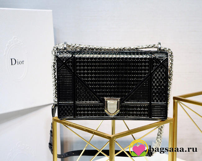Dior Diorama Cannage Calfskin Bag in Black - 1