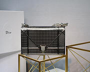 Dior Diorama Cannage Calfskin Bag in Sliver Gray - 1