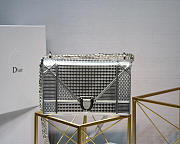 Dior Diorama Cannage Calfskin Bag in Sliver - 1