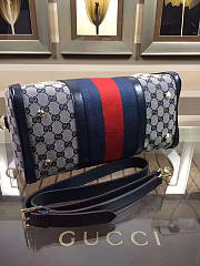 Gucci Webby Speedy Canvas Cross Body Bag in Blue - 5