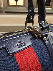 Gucci Webby Speedy Canvas Cross Body Bag in Blue - 2
