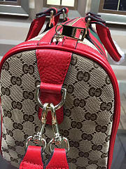 Gucci Webby Speedy Canvas Cross Body Bag in Red - 3