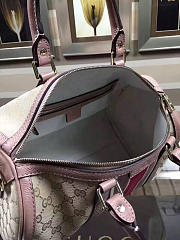 Gucci Webby Speedy Canvas Cross Body Bag in Pink - 5