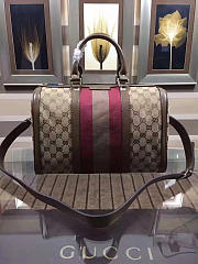 Gucci Webby Speedy Canvas Cross Body Bag in Khaki - 2
