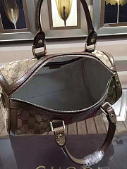 Gucci Webby Speedy Canvas Cross Body Bag in Khaki - 6