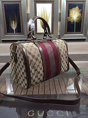 Gucci Webby Speedy Canvas Cross Body Bag in Khaki - 3