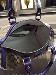 Gucci Webby Speedy Canvas Cross Body Bag in Purple - 2