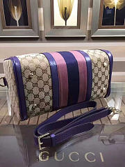 Gucci Webby Speedy Canvas Cross Body Bag in Purple - 3