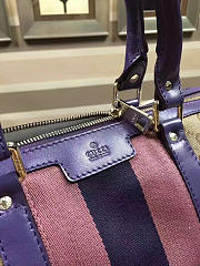 Gucci Webby Speedy Canvas Cross Body Bag in Purple - 4