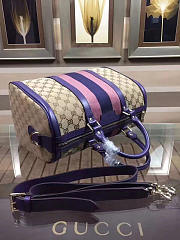 Gucci Webby Speedy Canvas Cross Body Bag in Purple - 5