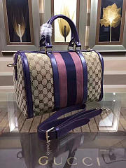 Gucci Webby Speedy Canvas Cross Body Bag in Purple - 6