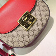 Gucci Padlock Leather shoulder bag for Women Rose Red - 2