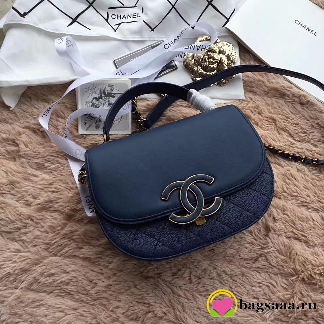 Chanel Original Leather Bag in Blue - 1