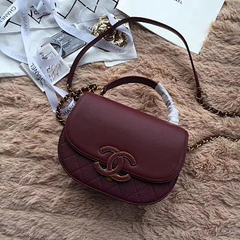 Chanel Original Leather Bag in Wine Red