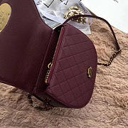 Chanel Original Leather Bag in Wine Red - 6