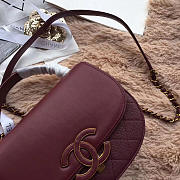 Chanel Original Leather Bag in Wine Red - 2