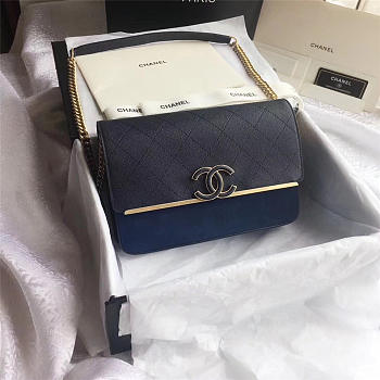 Chanel Calfskin Flap Bag A57560 Blue