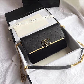 Chanel Calfskin Flap Bag A57560 Black