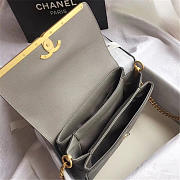 Chanel Calfskin Flap Bag A57560 Gray - 3