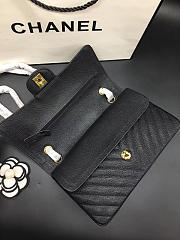 Chanel Flap Bag Caviar Black Bag 25cm with Gold Hardware - 4