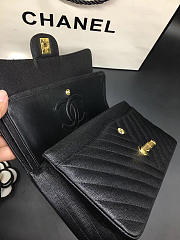 Chanel Flap Bag Caviar Black Bag 25cm with Gold Hardware - 5