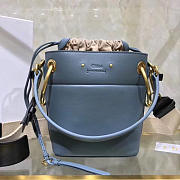Chloe mini roy bucket bag in Blue - 1