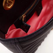 Gucci Marmont velvet Medium shoulder bag in Black - 3
