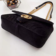 Gucci Marmont velvet Medium shoulder bag in Black - 6