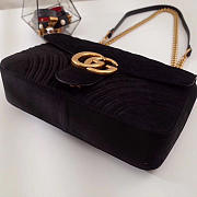 Gucci Marmont velvet Large shoulder bag in Black - 6