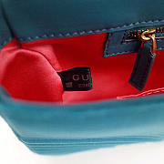 Gucci Marmont velvet Large shoulder bag in Blue - 2