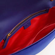 Gucci Marmont velvet Large shoulder bag in Dark Blue - 3