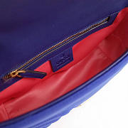 Gucci Marmont velvet Medium shoulder bag in Dark Blue - 3